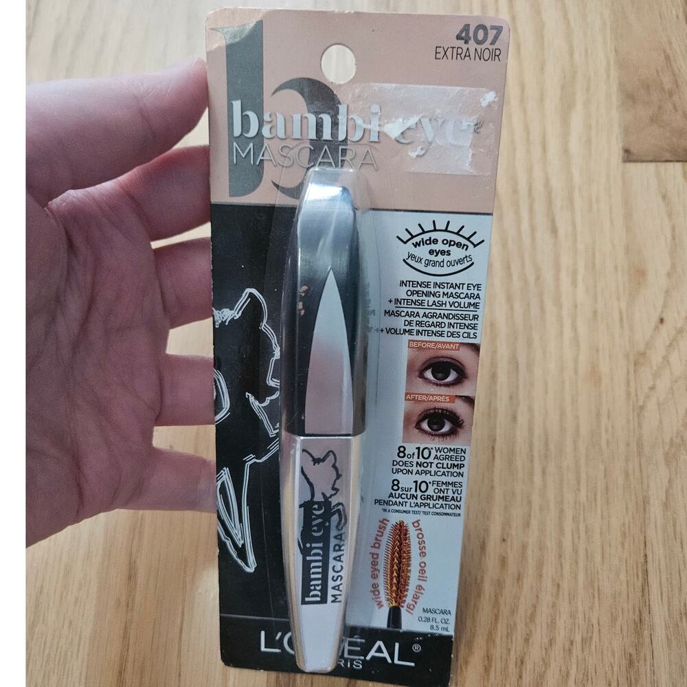 L'Oreal Bambi Eye Mascara Extra Noir #407 NWT